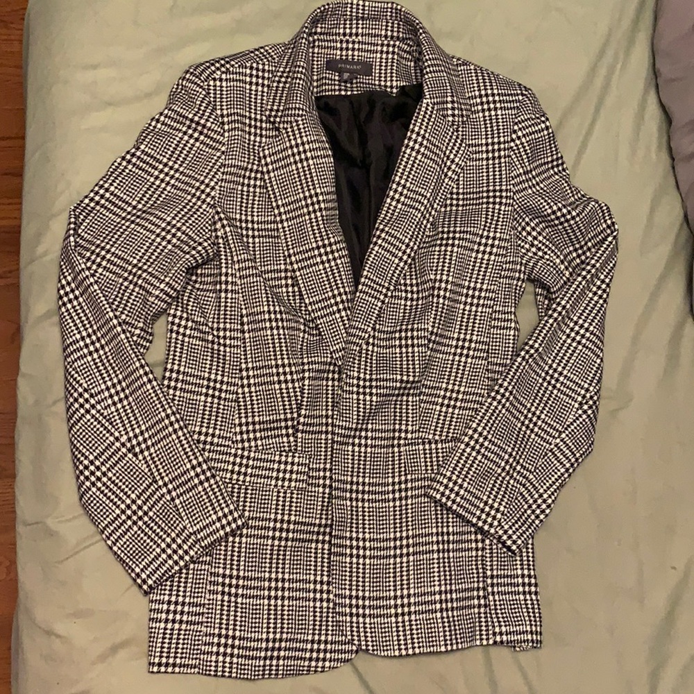 Houndstooth blazer